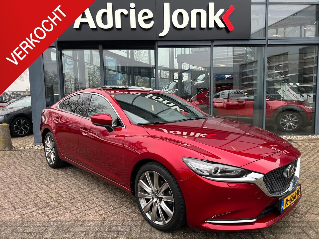 Mazda 6 2.5 SkyActiv-G 194 Signature AUTOMAAT | 19" VELGEN | 360 CAMERA | LUXE LEDER | SUNROOF | ZWARTE HEMEL | HEAD-UP | STUUR- en STOELVERWARMING V+A | STOEL VENTILATIE | MEEST LUXE UITVOERING |