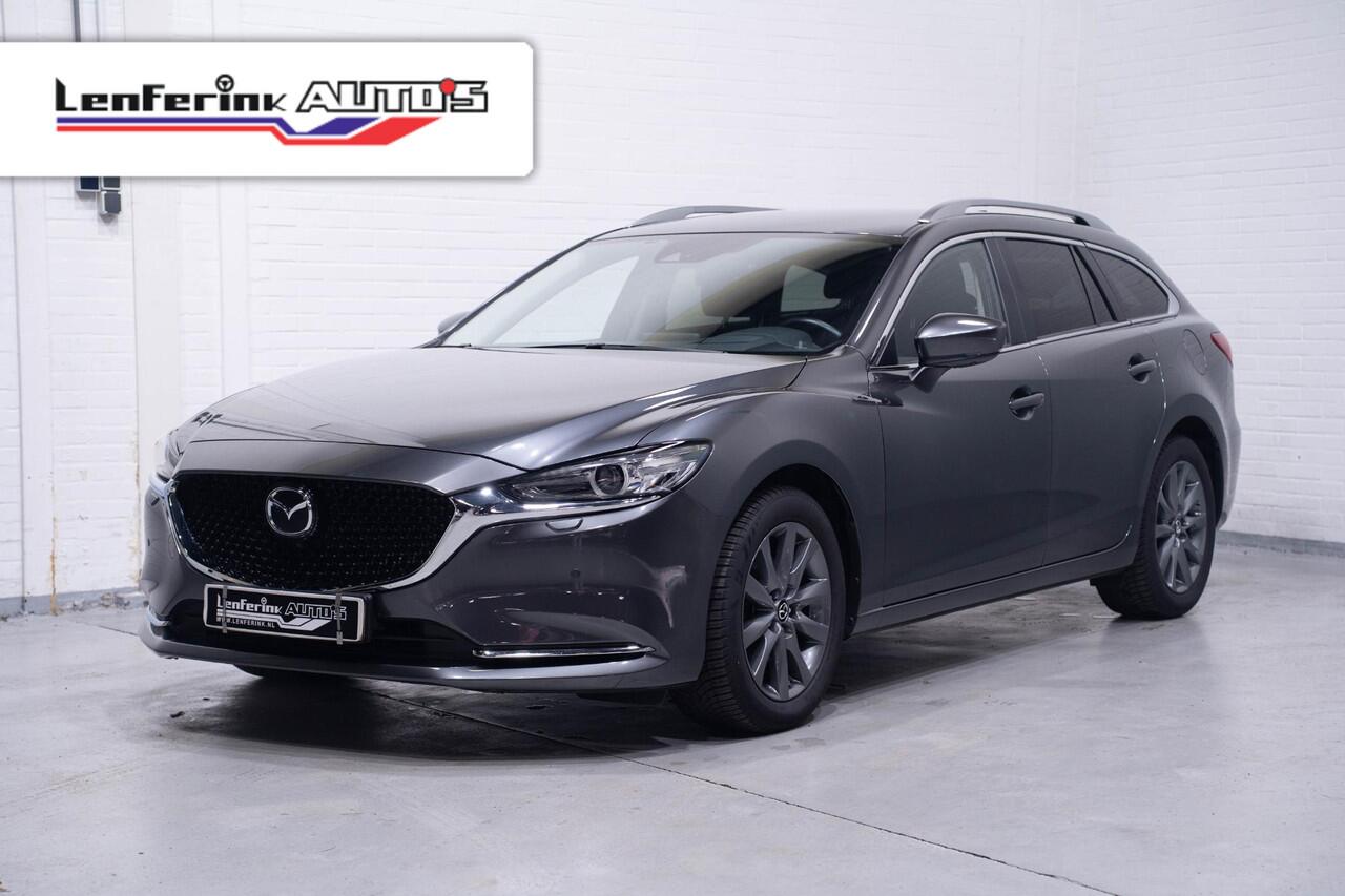 Mazda 6 Sportbreak 2.0 SkyActiv-G 165 Centre-Line HUD afneembare trekhaak stoelverwarming camera rondom PDC ECC Aplle-carplay ACC DAB led-verlichting private-glas 17"-inch lmv