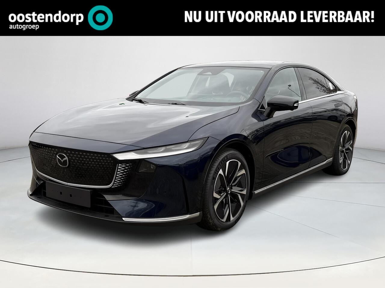 Mazda 6 6e Takumi Plus Long Range 80 kWh | Dit jaar nog rijden 17% bijtelling | Stoelverwarming/verkoeling | Stuurverwarming | Panoramadak | Adaptive cruise-control | Tan-nappa leder interieur | 360-Camera | SONY-premium audiosysteem |
