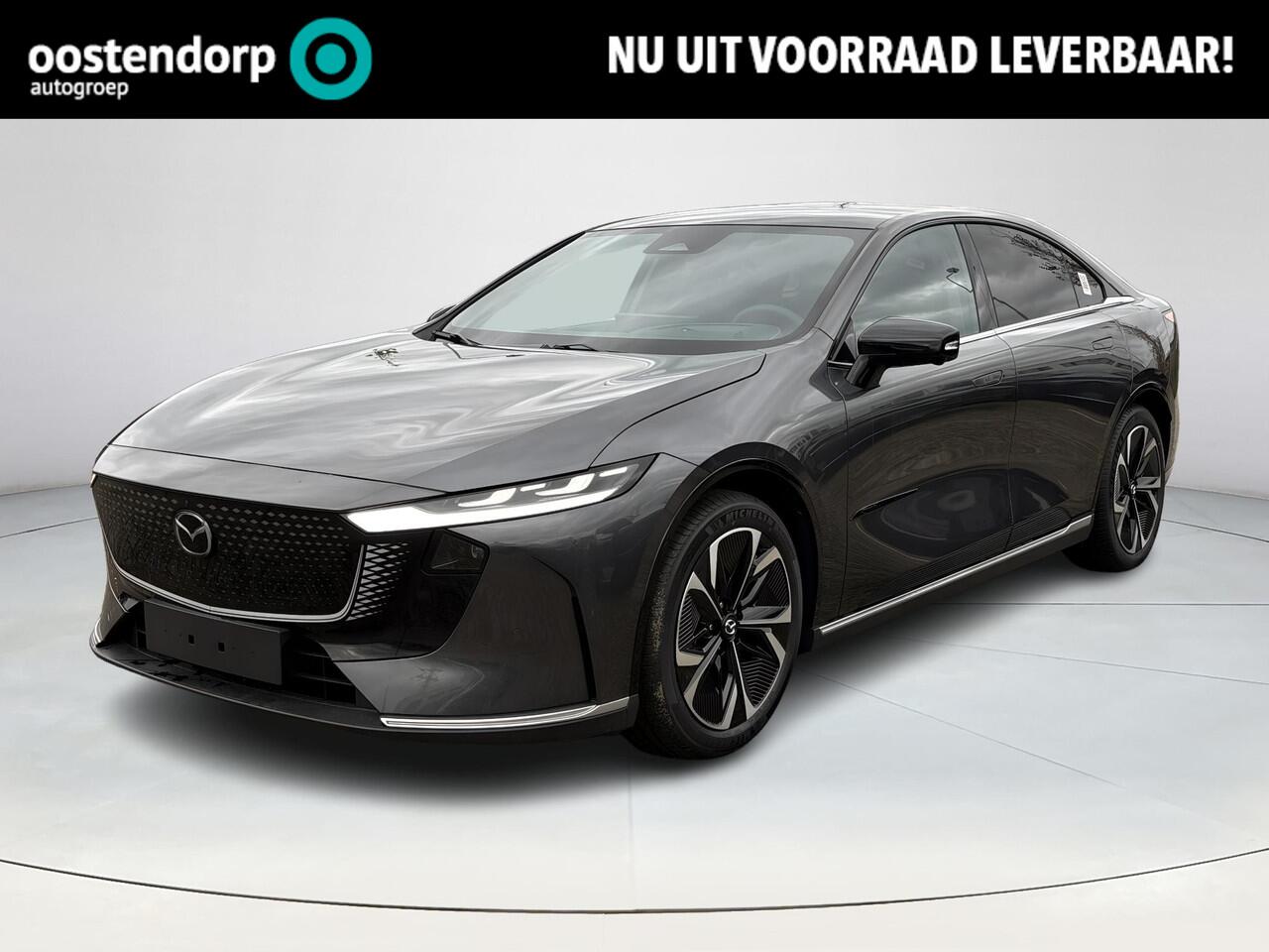 Mazda 6 6e Takumi Plus Long Range 80 kWh | Dit jaar nog rijden 17% bijtelling | Stoelverwarming/verkoeling | Stuurverwarming | Panoramadak | Adaptive cruise-control | Tan-nappa leder interieur | 360-Camera | SONY-premium audiosysteem |