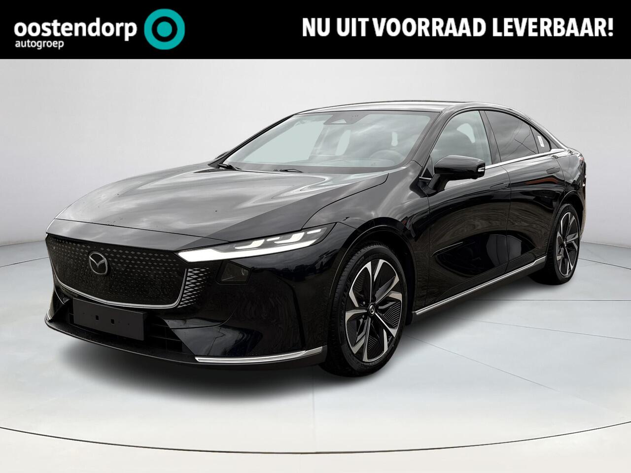 Mazda 6 6e Takumi Plus Long Range 80 kWh | Dit jaar nog rijden 17% bijtelling | Stoelverwarming/verkoeling | Stuurverwarming | Panoramadak | Adaptive cruise-control | Tan-nappa leder interieur | 360-Camera | SONY-premium audiosysteem |