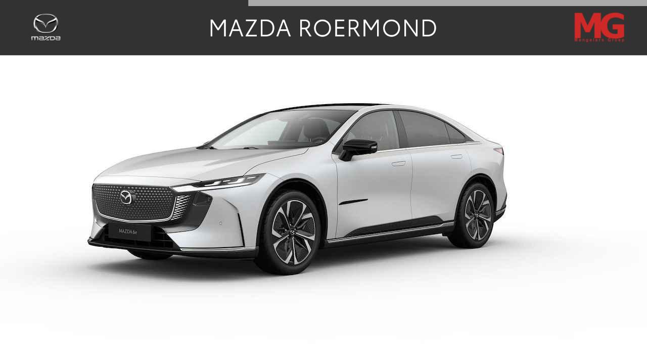 Mazda 6 6e Takumi Plus 68.8 kWh | Rijklaar | 17% bijtelling | Cruise adaptief | Elektrisch Panoramadak | Stoelverkoeling