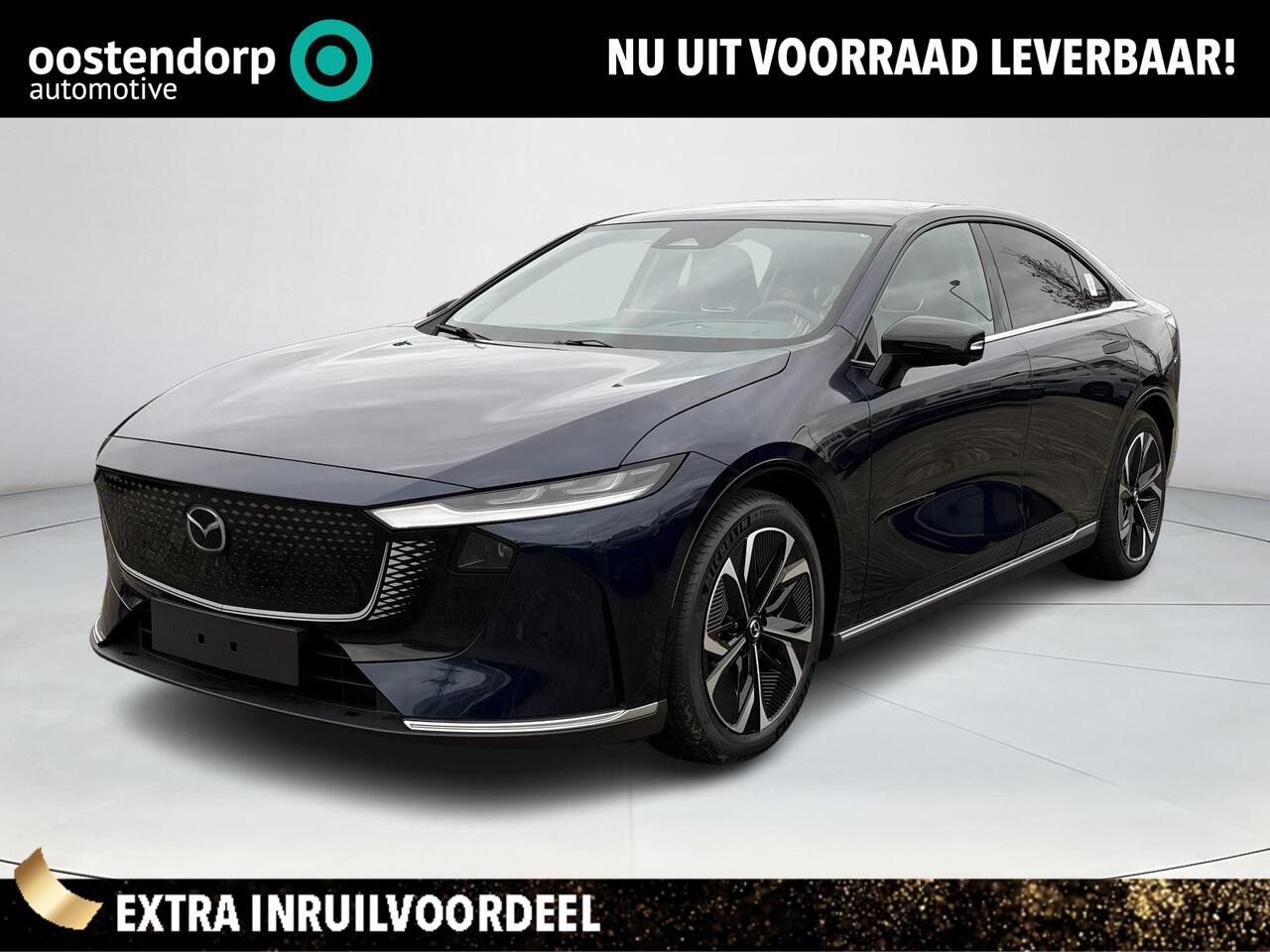 Mazda 6 6e Takumi Long Range 80 kWh | Zwart leder | 360 Camera | Geheugenstoelen | Panorama Dak | Headupdisplay | Adaptieve Cruise control | Sony premium audio | Dodehoeksensoren | Trekhaak |