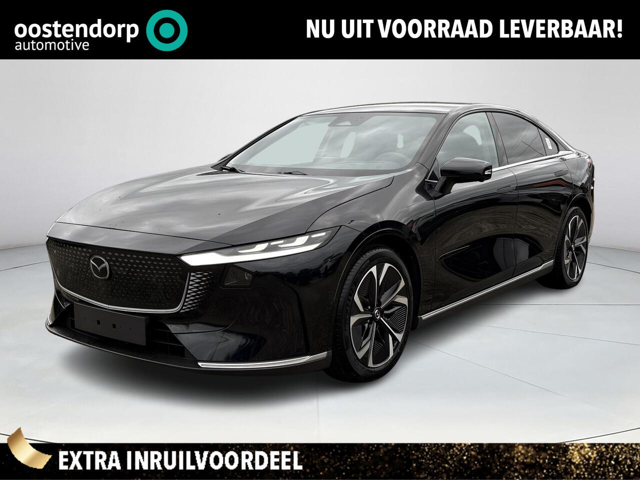 Mazda 6 6e Takumi Plus Long Range 80 kWh | Dit jaar nog rijden 17% bijtelling | Stoelverwarming/verkoeling | Stuurverwarming | Panoramadak | Adaptive cruise-control | Tan-nappa leder interieur | 360-Camera | SONY-premium audiosysteem |