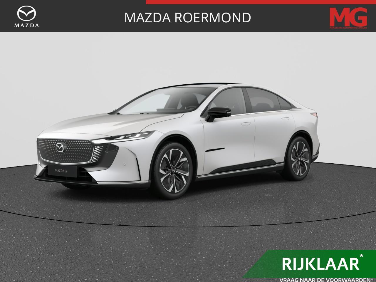 Mazda 6 6e Takumi Plus 68.8 kWh | Rijklaar | 18% bijtelling | Cruise adaptief | Elektrisch Panoramadak | Stoelverkoeling