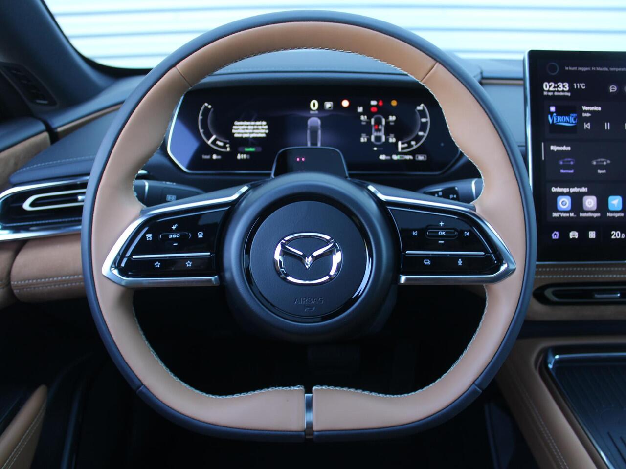 Mazda 6 6e Takumi Plus 68.8 kWh | Actieradius tot 479 km (WLTP) | Hoge Korting! | Bruin Nappa leder | 18% bijtelling |