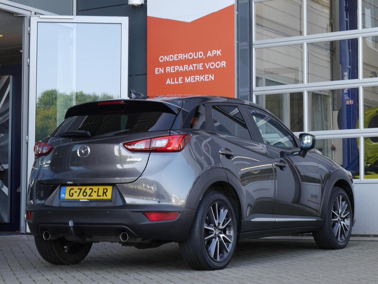 Mazda CX-3 2.0 SkyActiv-G 150PK GT-M 4WD | Navigatie | Stuur en Stoelverwarming | Trekhaak | Head up display | Trekhaak | Keyless entry en start | Climate control | Lederen bekleding