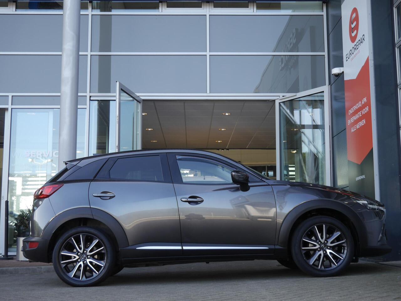 Mazda CX-3 2.0 SkyActiv-G 150PK GT-M 4WD | Navigatie | Stuur en Stoelverwarming | Trekhaak | Head up display | Trekhaak | Keyless entry en start | Climate control | Lederen bekleding