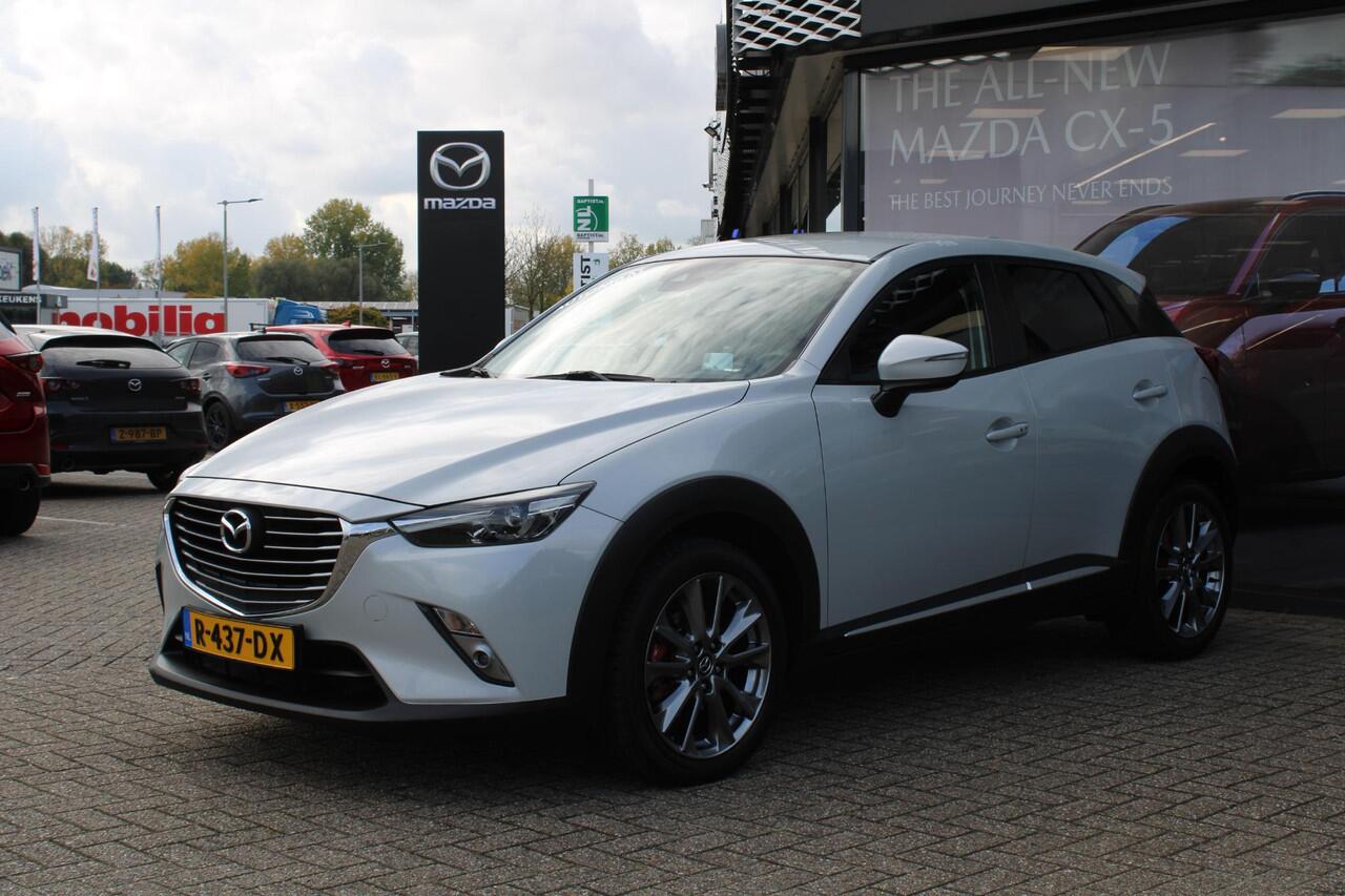Mazda CX-3 2.0 SkyActiv-G 120 GT-Luxury , Automaat, Trekhaak, Bruin Leder, Cruise, PDC, Camera, LKA, NAVI, Stoelverwarming, HUD