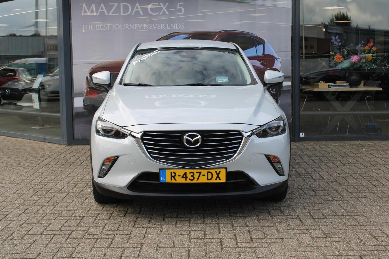 Mazda CX-3 2.0 SkyActiv-G 120 GT-Luxury , Automaat, Trekhaak, Bruin Leder, Cruise, PDC, Camera, LKA, NAVI, Stoelverwarming, HUD