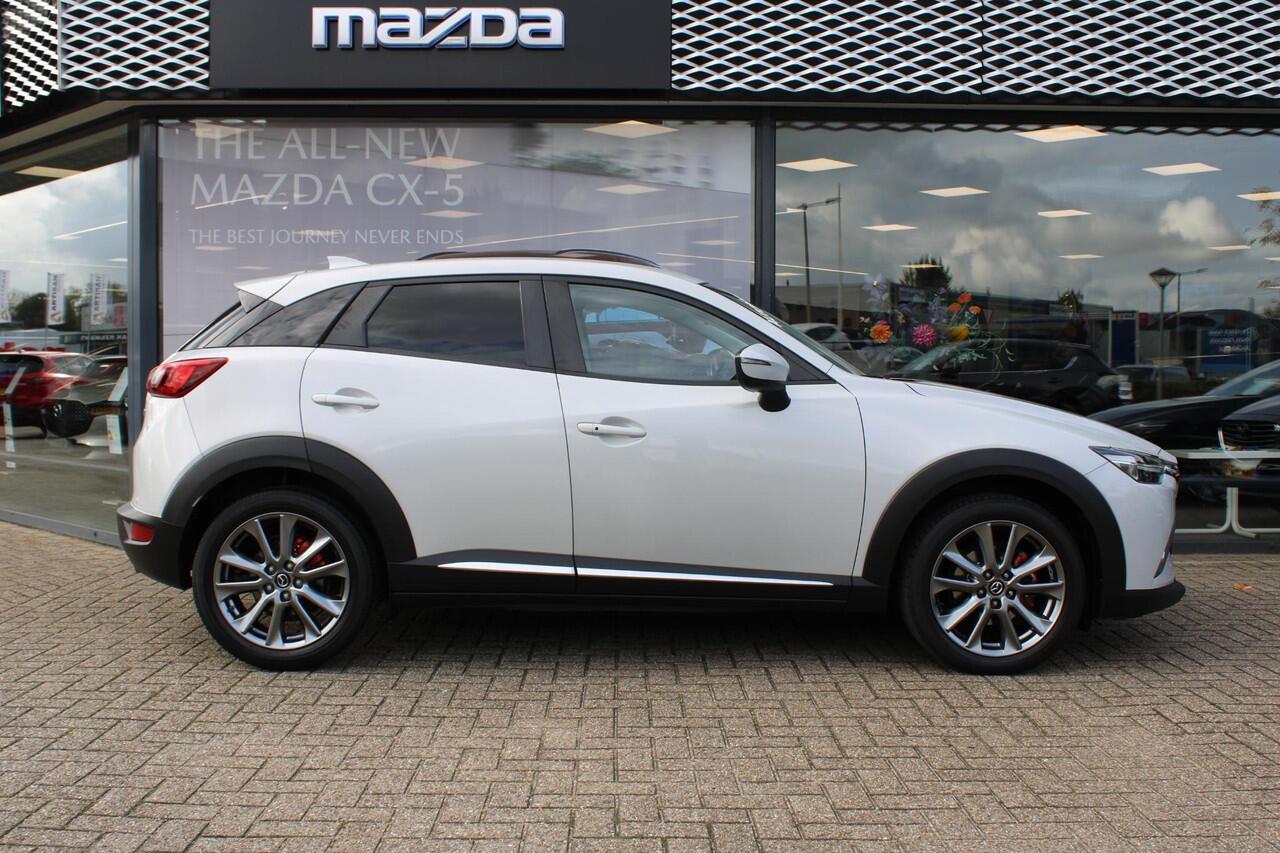 Mazda CX-3 2.0 SkyActiv-G 120 GT-Luxury , Automaat, Trekhaak, Bruin Leder, Cruise, PDC, Camera, LKA, NAVI, Stoelverwarming, HUD