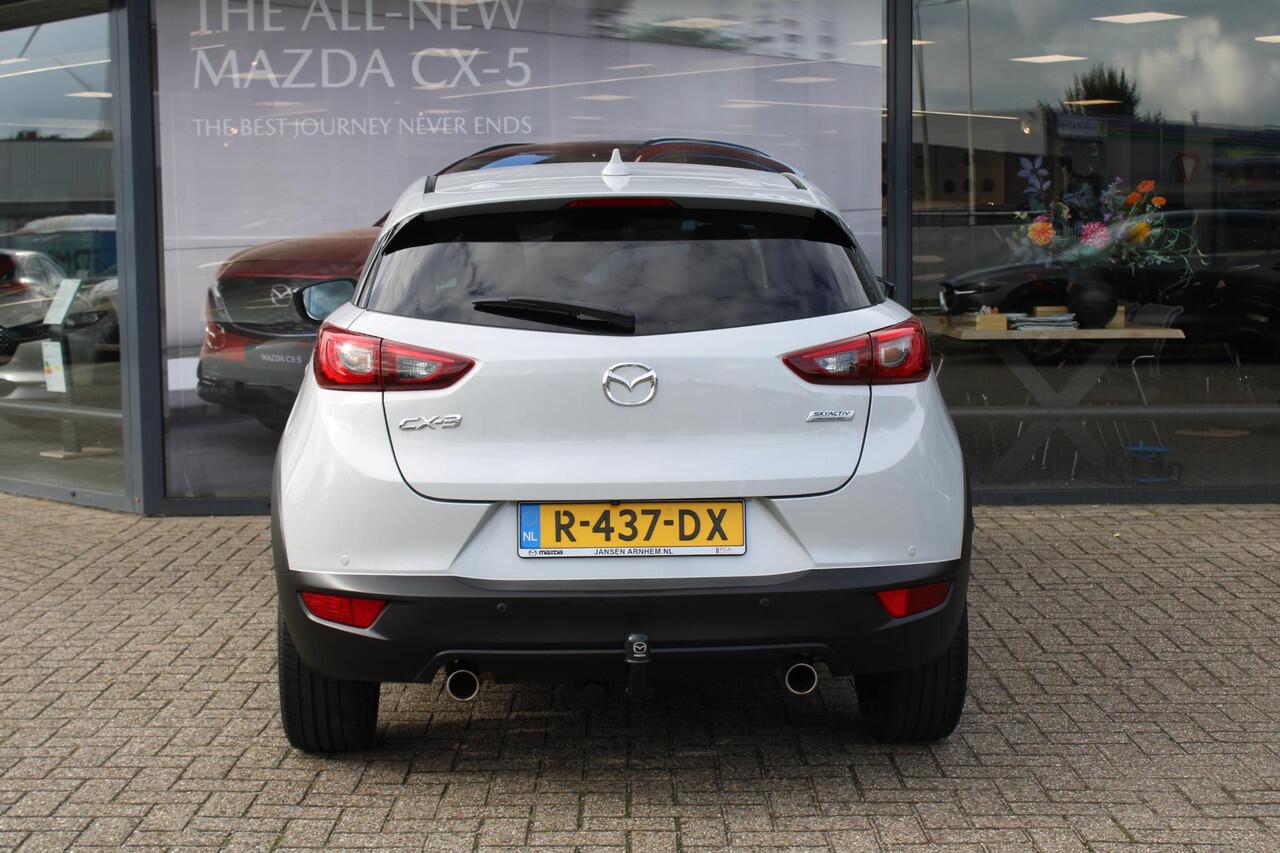 Mazda CX-3 2.0 SkyActiv-G 120 GT-Luxury , Automaat, Trekhaak, Bruin Leder, Cruise, PDC, Camera, LKA, NAVI, Stoelverwarming, HUD