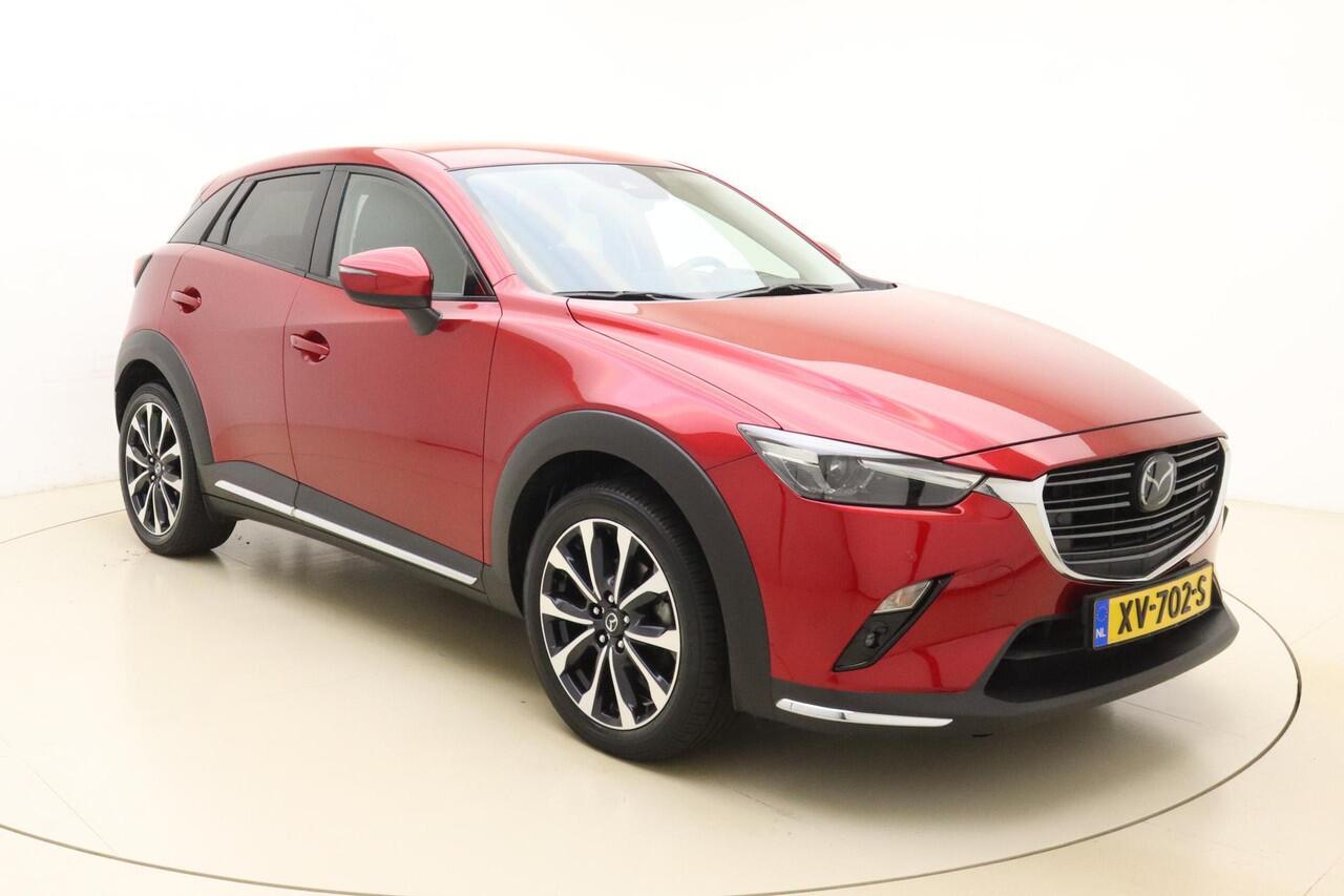 Mazda CX-3 2.0 SkyActiv-G 120 GT-M Automaat | Weinig kilometers | Trekhaak | Achteruitrijcamera | Stoel- & stuurverwarming | Head-Up | Keyless Entry | Xenon