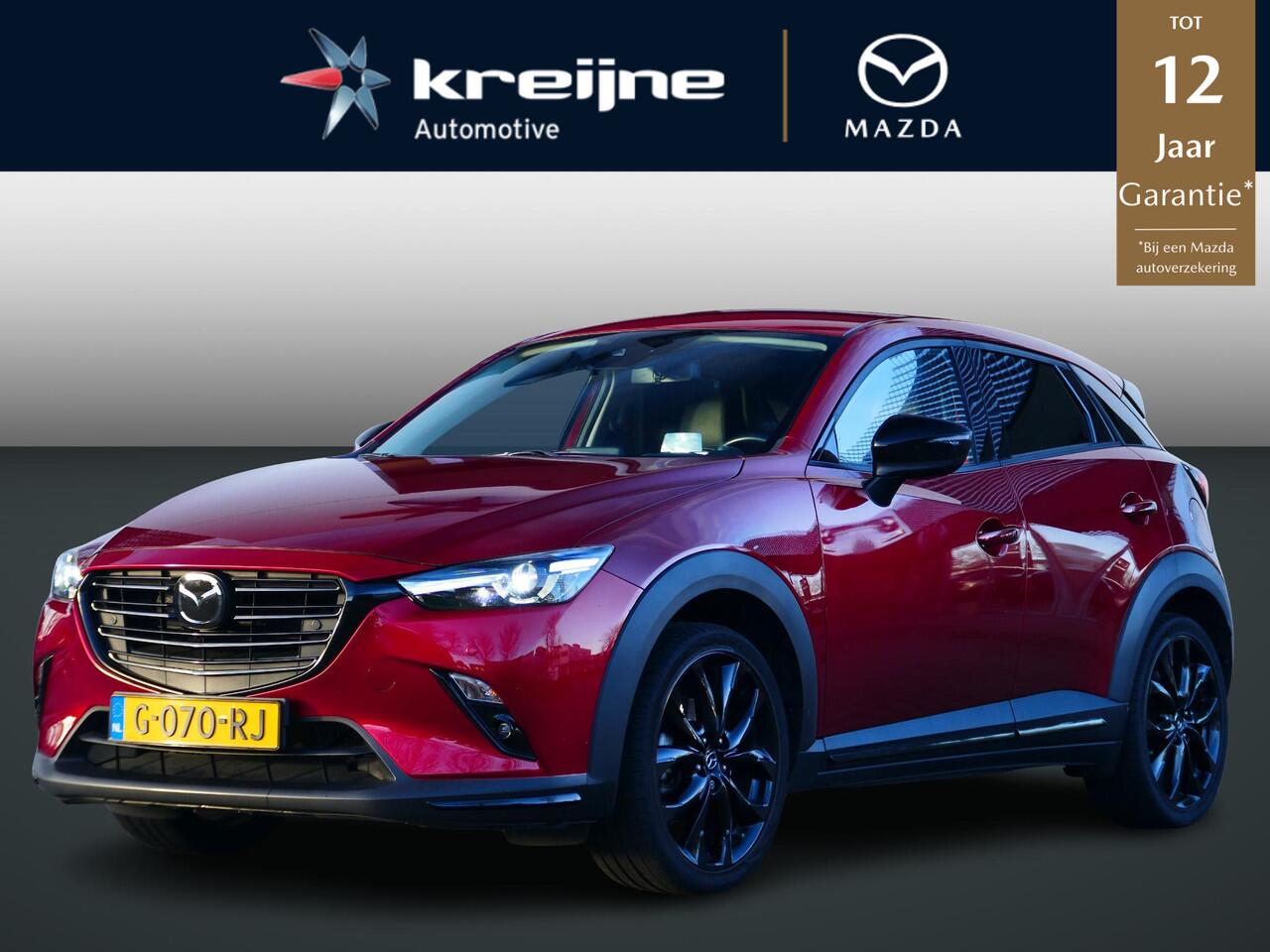 Mazda CX-3 2.0 SkyActiv-G 120 GT-M | Black Edition | Stoel/stuurverwarming | Leder | Adaptieve Cruise Control | Keyless | 19'' LMV | RIJKLAARPRIJS!