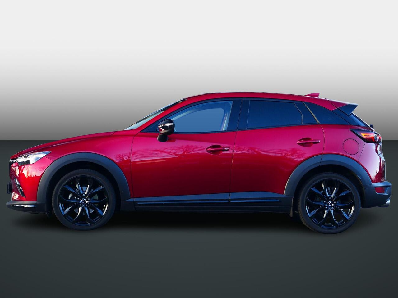 Mazda CX-3 2.0 SkyActiv-G 120 GT-M | Black Edition | Stoel/stuurverwarming | Leder | Adaptieve Cruise Control | Keyless | 19'' LMV | RIJKLAARPRIJS!