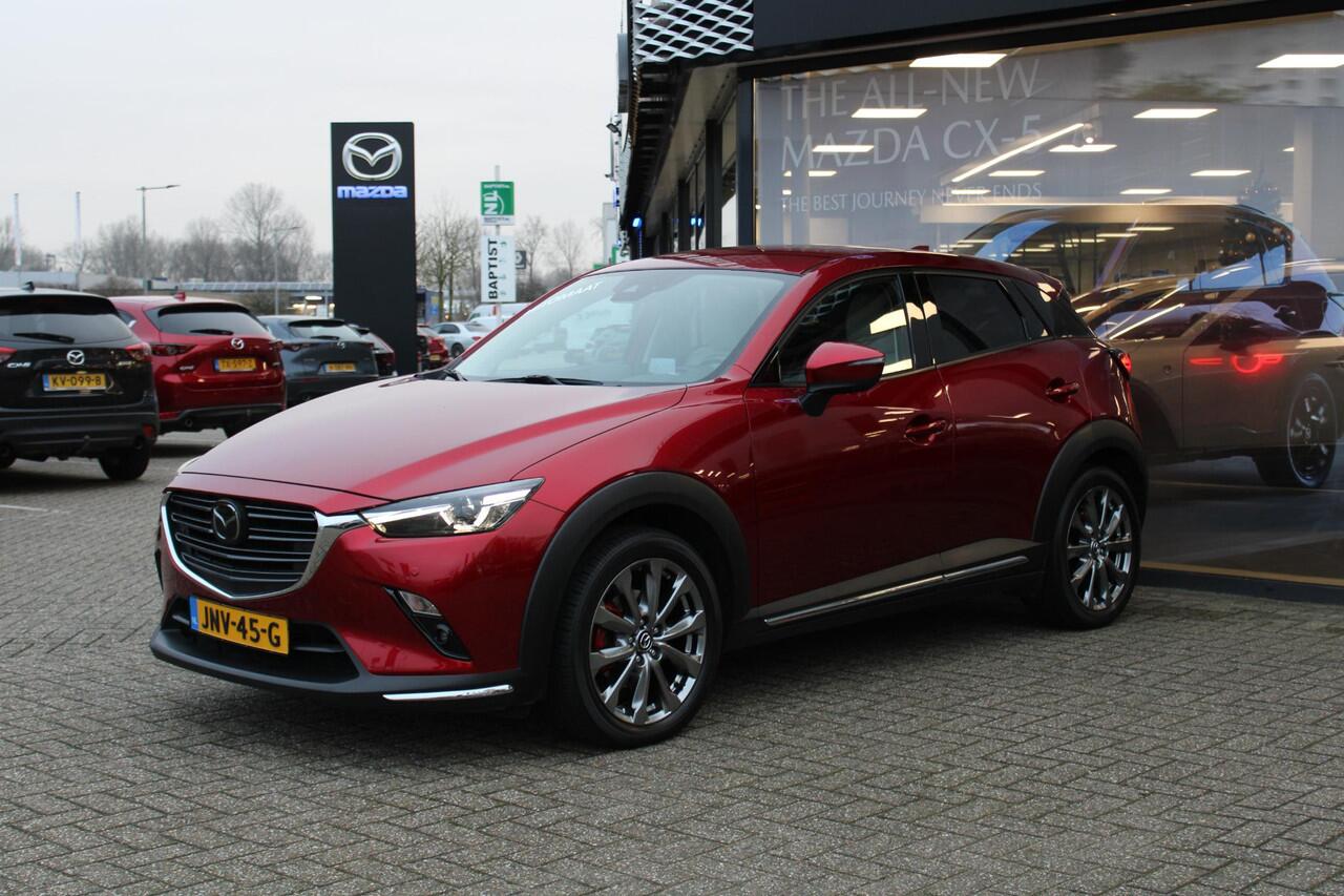 Mazda CX-3 2.0 SkyActiv-G 150 GT-M 4WD , Automaat, Wit Leder, Adap.Cruise, Bose, HUD, Clima, Camera, PDC, LMV 18 Inch, Stuur/Stoelverwarming