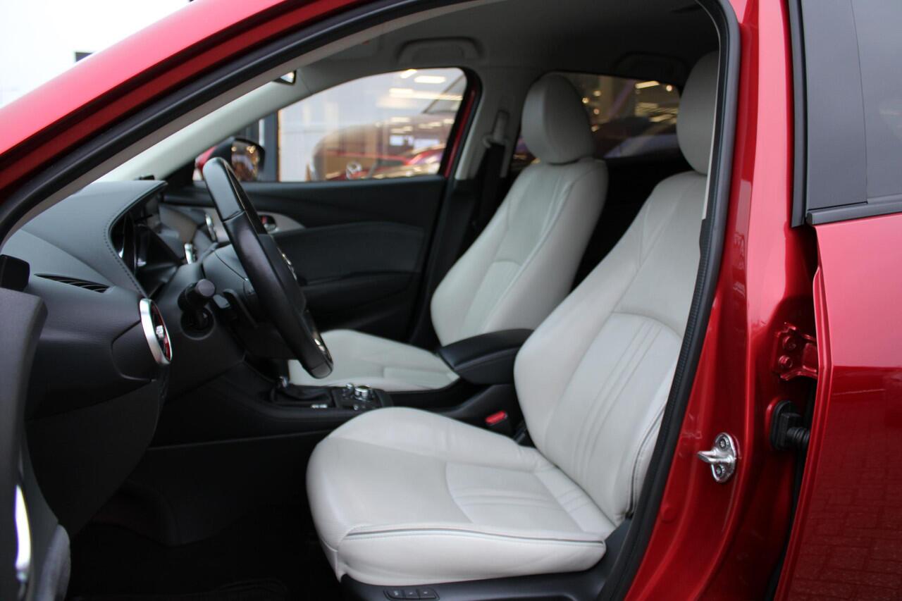 Mazda CX-3 2.0 SkyActiv-G 150 GT-M 4WD , Automaat, Wit Leder, Adap.Cruise, Bose, HUD, Clima, Camera, PDC, LMV 18 Inch, Stuur/Stoelverwarming
