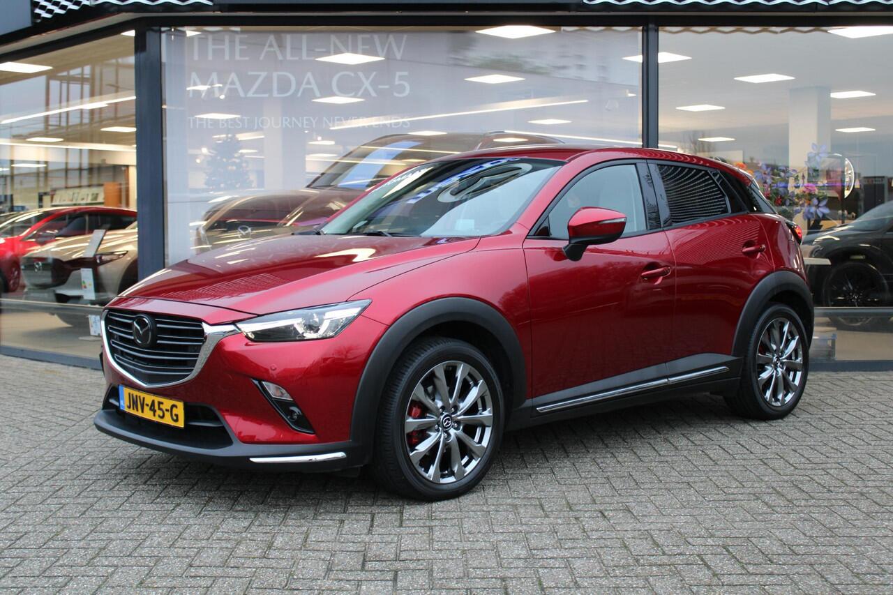Mazda CX-3 2.0 SkyActiv-G 150 GT-M 4WD , Automaat, Wit Leder, Adap.Cruise, Bose, HUD, Clima, Camera, PDC, LMV 18 Inch, Stuur/Stoelverwarming