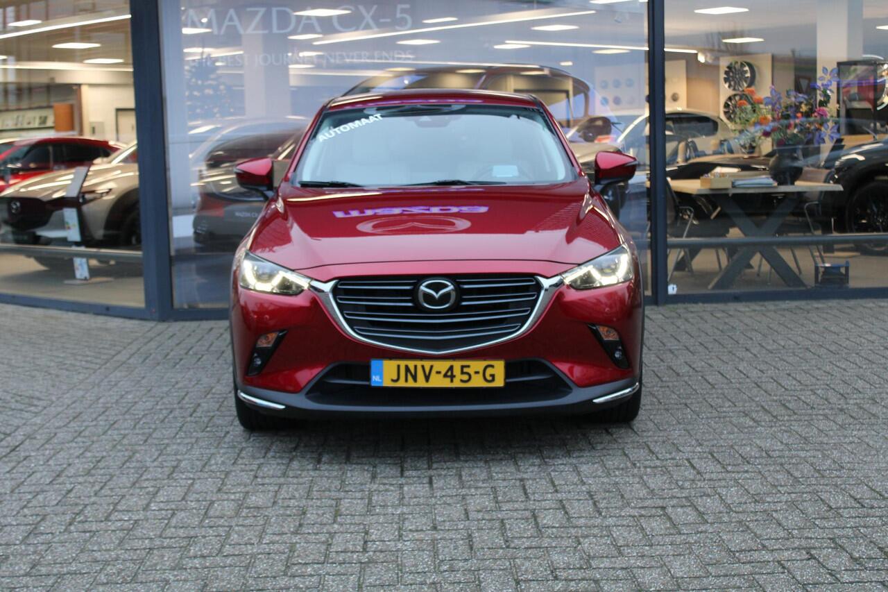 Mazda CX-3 2.0 SkyActiv-G 150 GT-M 4WD , Automaat, Wit Leder, Adap.Cruise, Bose, HUD, Clima, Camera, PDC, LMV 18 Inch, Stuur/Stoelverwarming