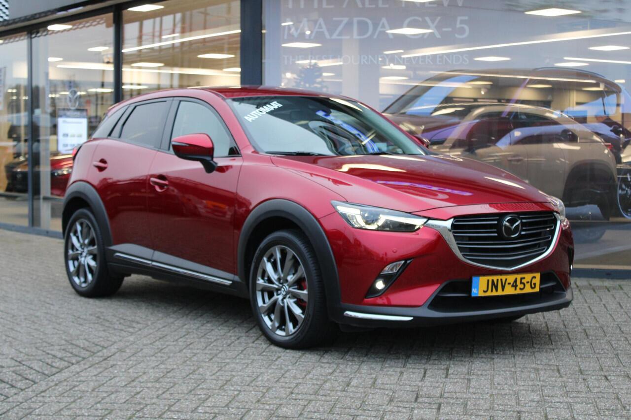 Mazda CX-3 2.0 SkyActiv-G 150 GT-M 4WD , Automaat, Wit Leder, Adap.Cruise, Bose, HUD, Clima, Camera, PDC, LMV 18 Inch, Stuur/Stoelverwarming