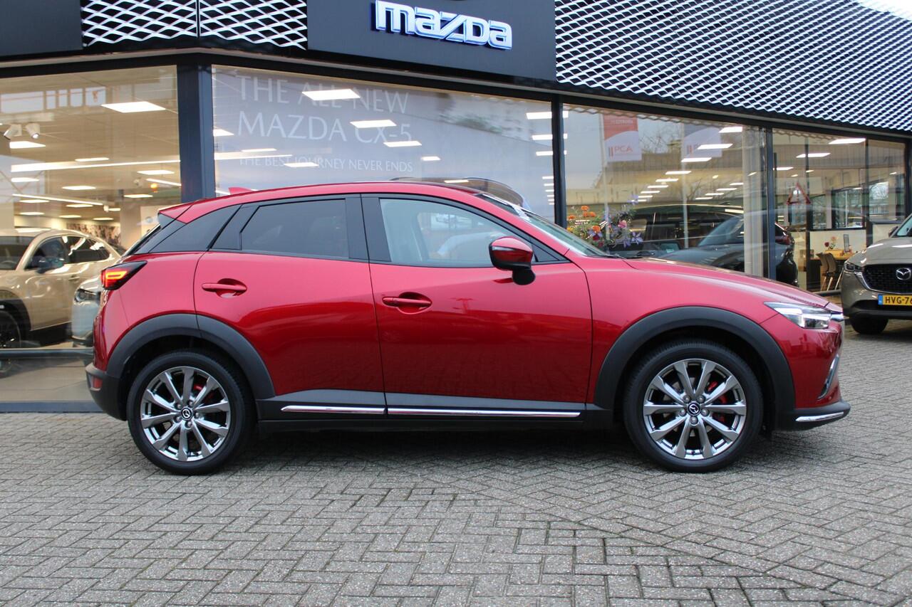 Mazda CX-3 2.0 SkyActiv-G 150 GT-M 4WD , Automaat, Wit Leder, Adap.Cruise, Bose, HUD, Clima, Camera, PDC, LMV 18 Inch, Stuur/Stoelverwarming