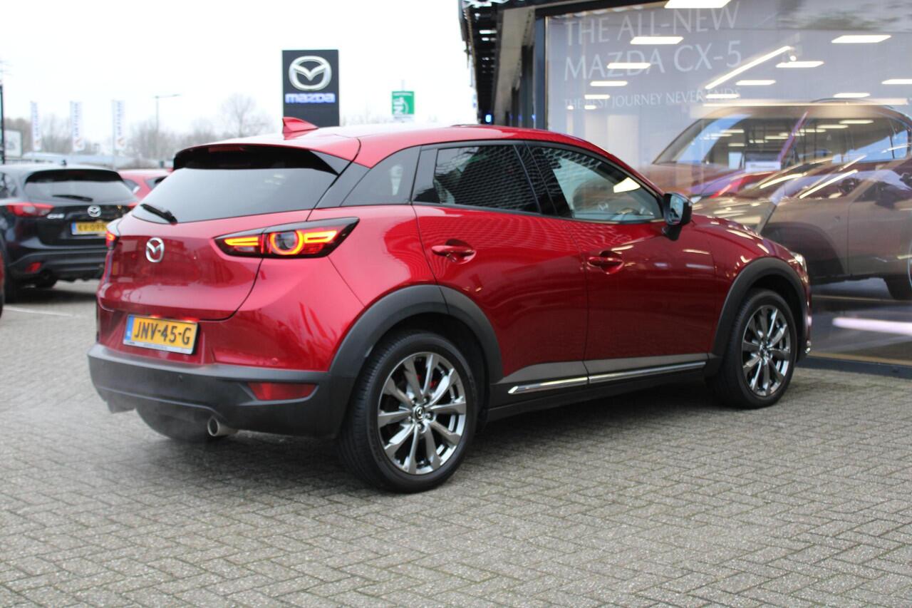 Mazda CX-3 2.0 SkyActiv-G 150 GT-M 4WD , Automaat, Wit Leder, Adap.Cruise, Bose, HUD, Clima, Camera, PDC, LMV 18 Inch, Stuur/Stoelverwarming