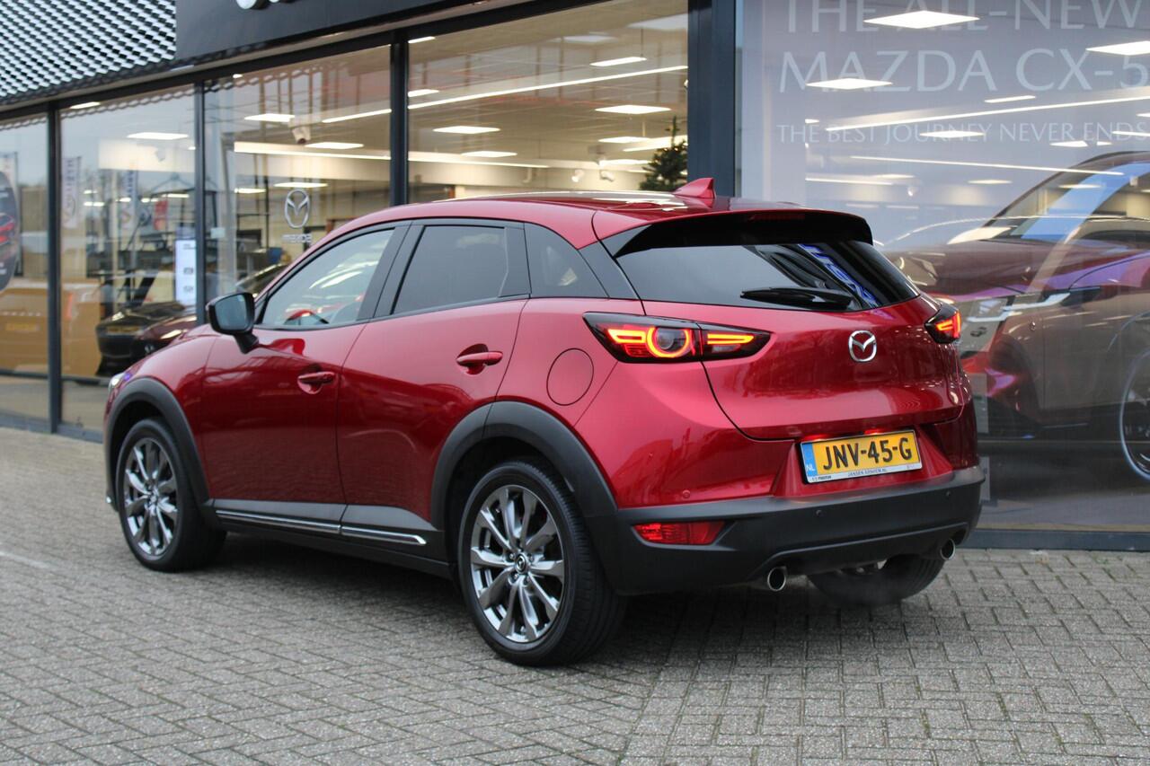 Mazda CX-3 2.0 SkyActiv-G 150 GT-M 4WD , Automaat, Wit Leder, Adap.Cruise, Bose, HUD, Clima, Camera, PDC, LMV 18 Inch, Stuur/Stoelverwarming