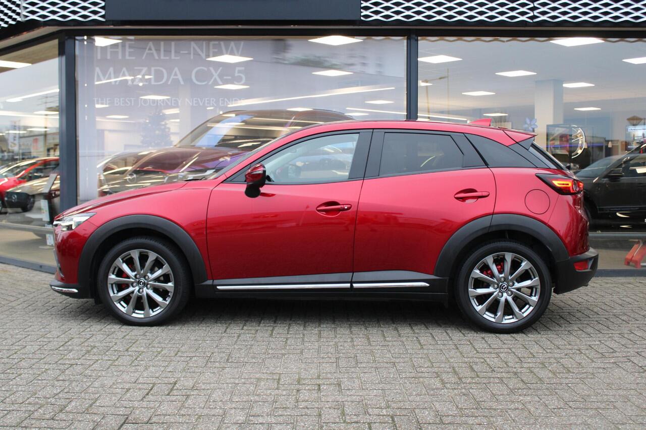 Mazda CX-3 2.0 SkyActiv-G 150 GT-M 4WD , Automaat, Wit Leder, Adap.Cruise, Bose, HUD, Clima, Camera, PDC, LMV 18 Inch, Stuur/Stoelverwarming