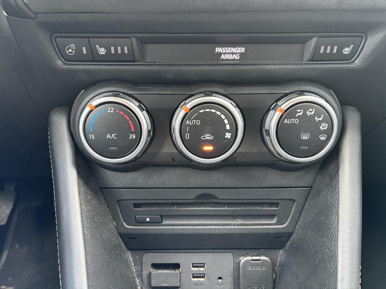 Mazda CX-3 2.0 SkyActiv-G 120 GT-M NL-Auto, Dealer Ondh, Leer, Navigatie, Stuurverw., Stoelverw, Cruise Controle Ad., Elect. bestuurders + geheugen, Head-up, Parkeer hulp, A-Rij-Camera