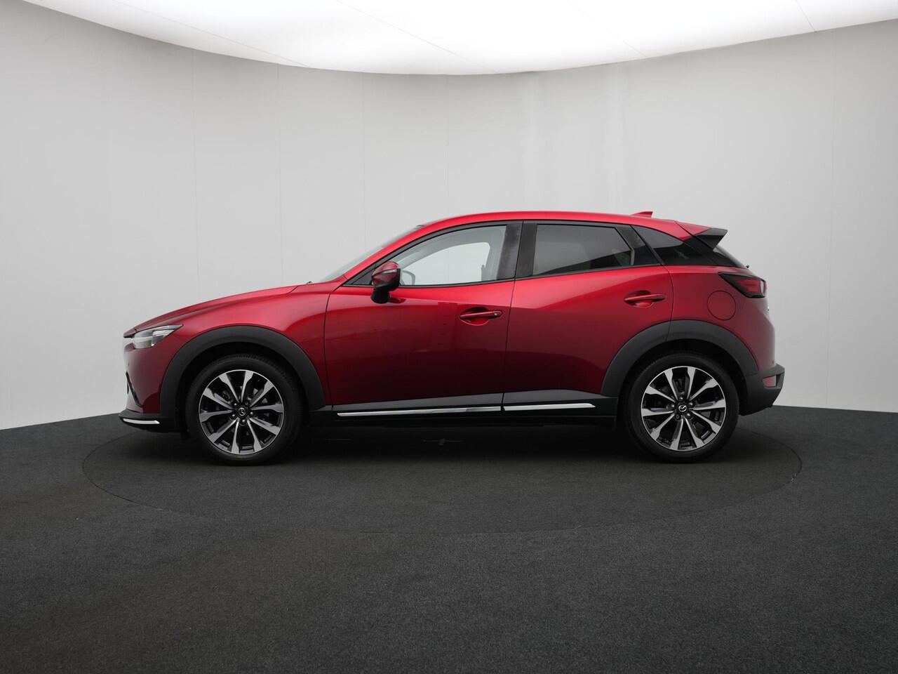 Mazda CX-3 2.0 SkyActiv-G GT-M Black Leather pack met vaste trekhaak en Apple CarPlay : dealer onderhouden