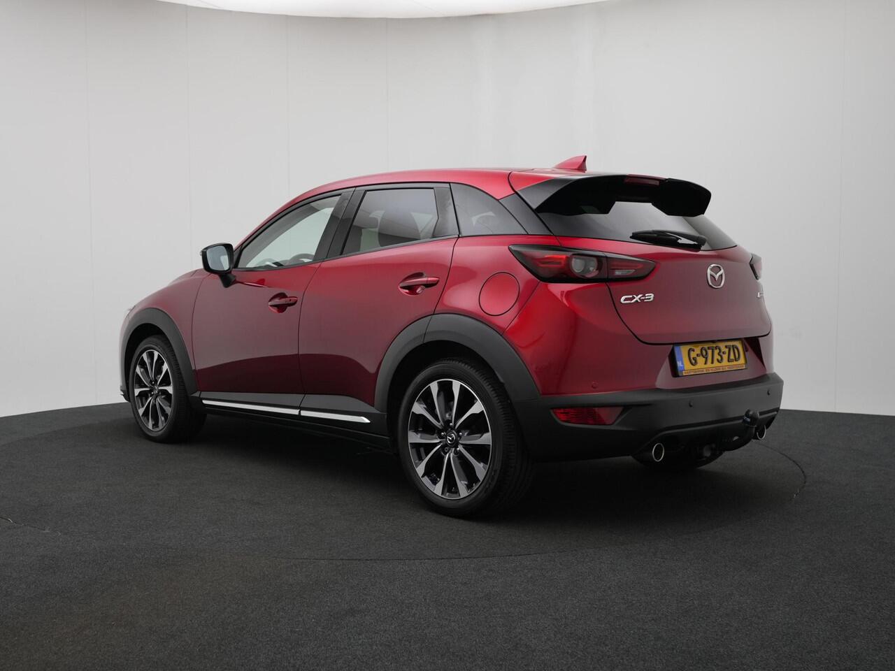 Mazda CX-3 2.0 SkyActiv-G GT-M Black Leather pack met vaste trekhaak en Apple CarPlay : dealer onderhouden