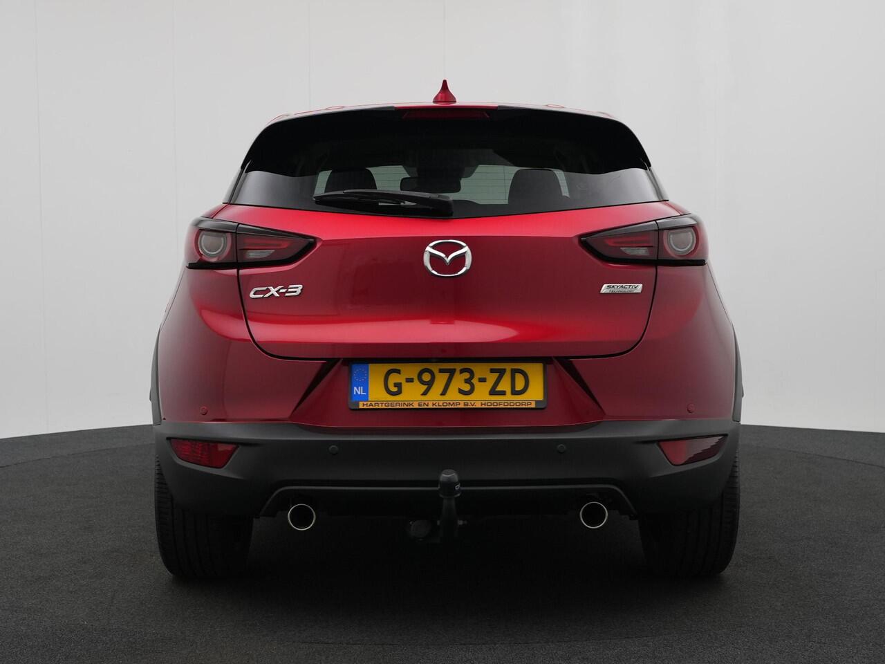 Mazda CX-3 2.0 SkyActiv-G GT-M Black Leather pack met vaste trekhaak en Apple CarPlay : dealer onderhouden