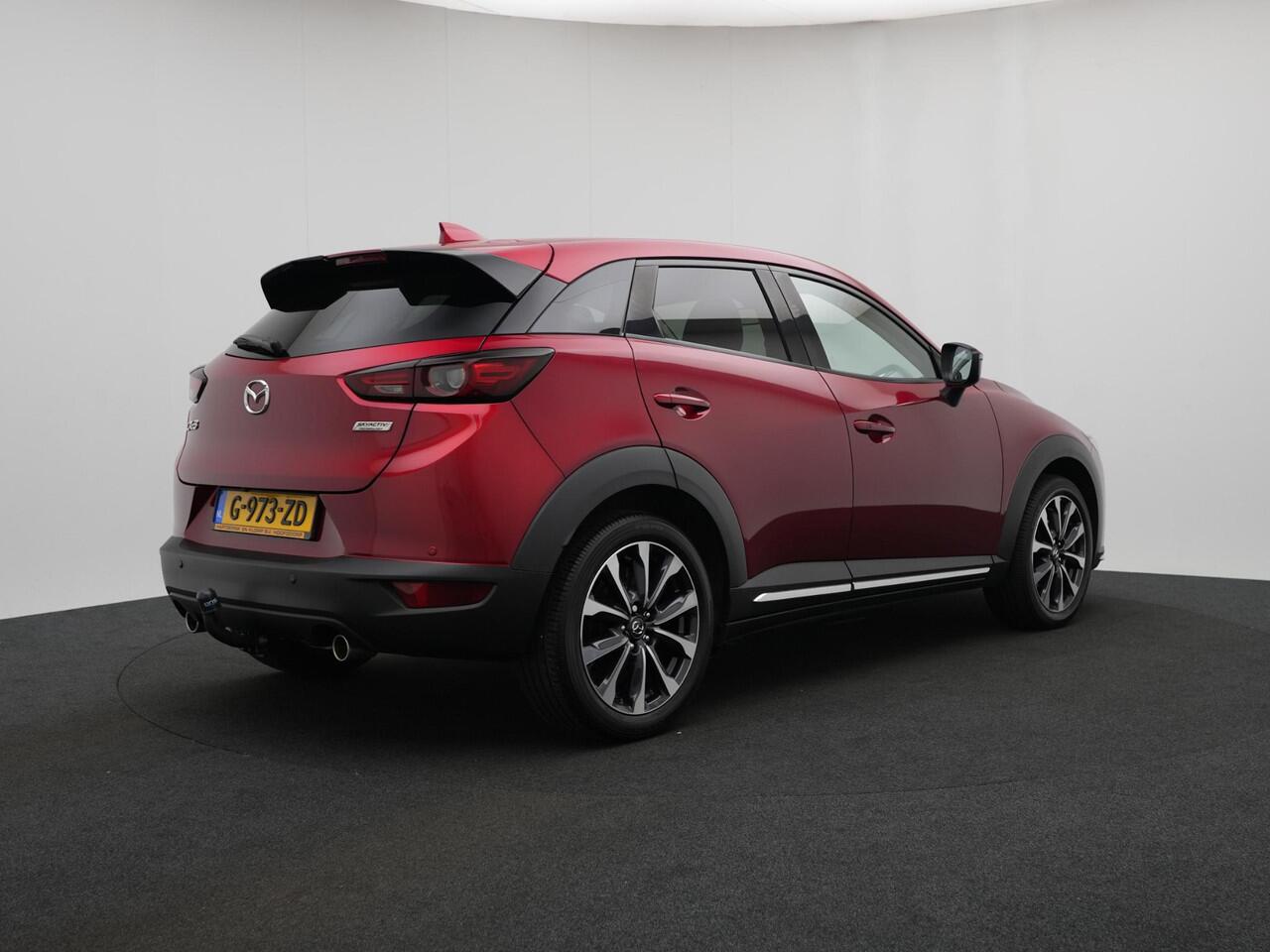 Mazda CX-3 2.0 SkyActiv-G GT-M Black Leather pack met vaste trekhaak en Apple CarPlay : dealer onderhouden