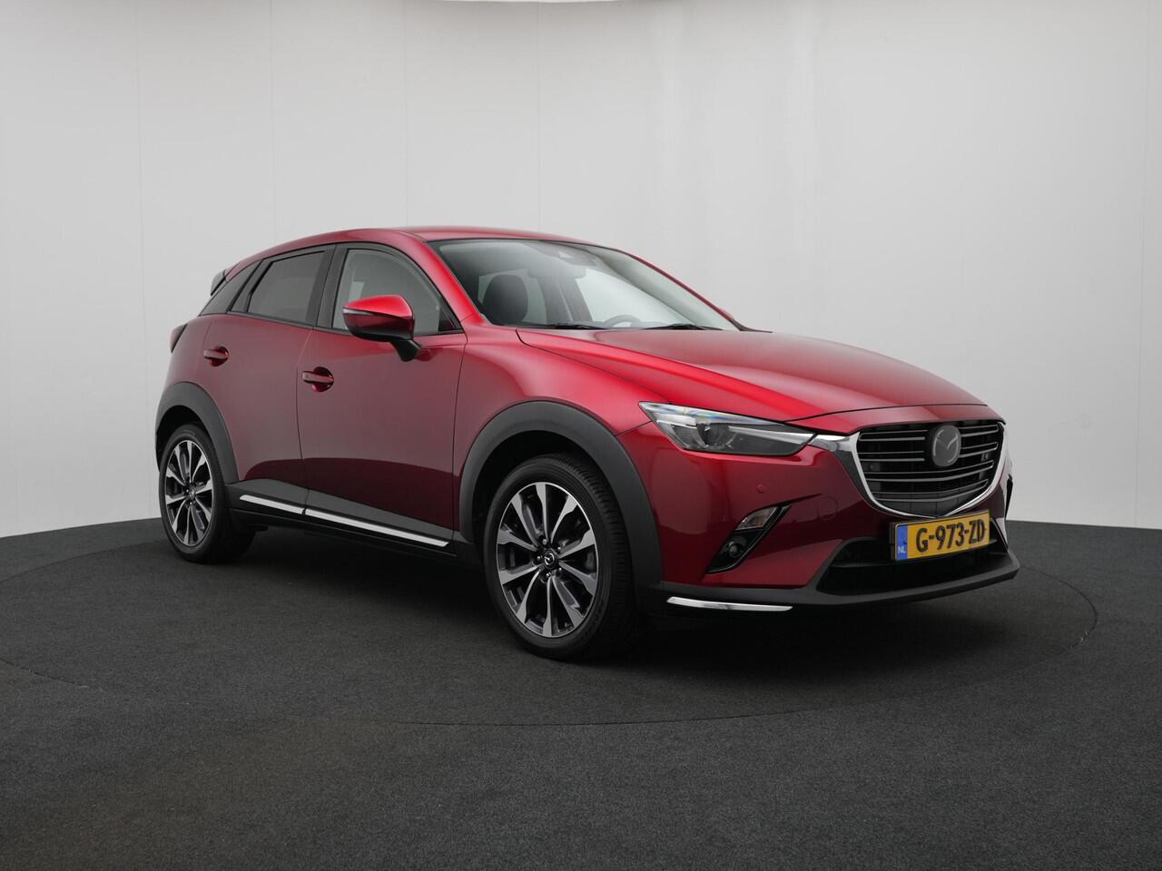 Mazda CX-3 2.0 SkyActiv-G GT-M Black Leather pack met vaste trekhaak en Apple CarPlay : dealer onderhouden