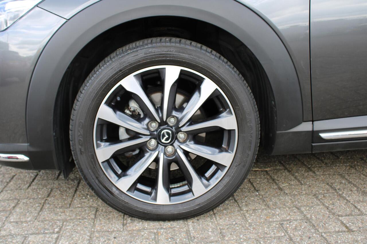 Mazda CX-3 2.0 SkyActiv-G 121 Luxury , Automaat, Half Leder, Navi, HUD, Clima, Cruise, Camera, PDC, Apple Carplay, LMV 18 Inch, Stoelverwarming