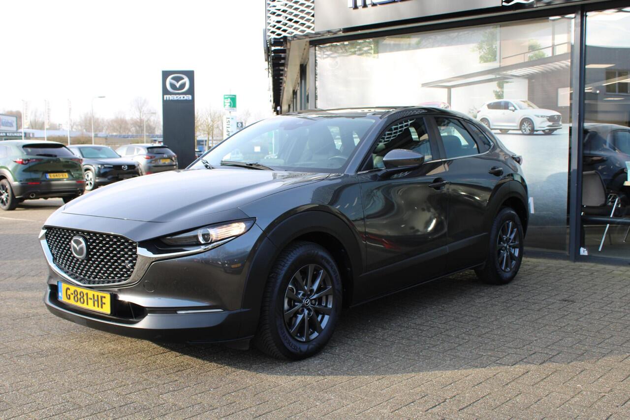 Mazda CX-30 2.0 e-SkyActiv-G 122 M Hybrid Comfort + Leder , Trekhaak, Leder, Adap.Cruise, Camera, HUD, PDC, All Season, LMV 16 Inch, Stuur/Stoelverwarming