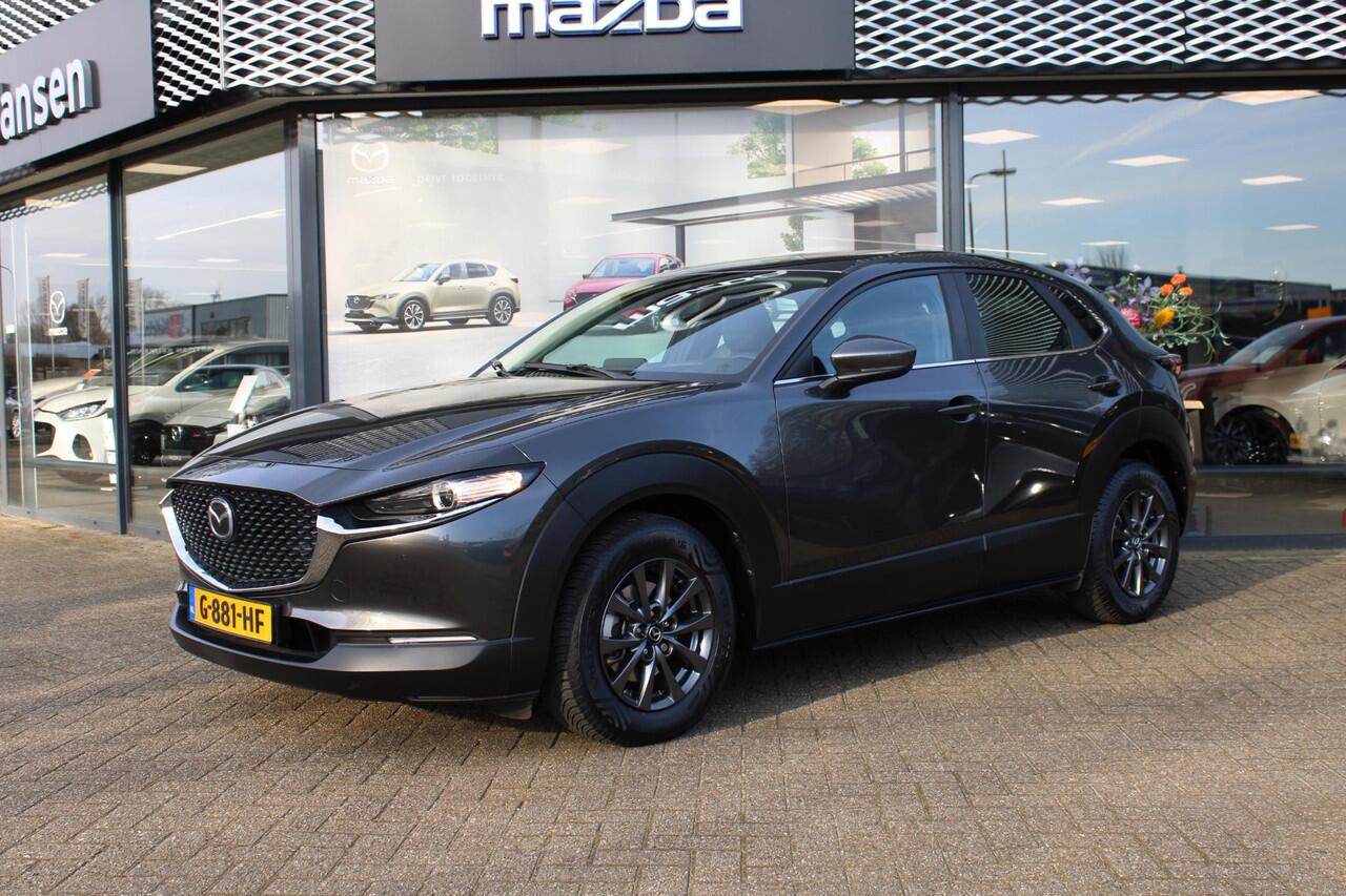 Mazda CX-30 2.0 e-SkyActiv-G 122 M Hybrid Comfort + Leder , Trekhaak, Leder, Adap.Cruise, Camera, HUD, PDC, All Season, LMV 16 Inch, Stuur/Stoelverwarming