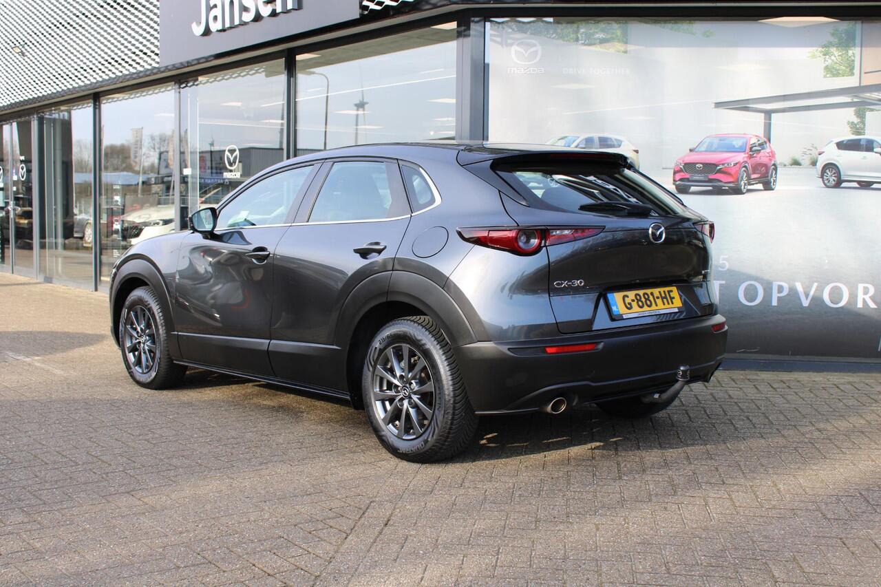 Mazda CX-30 2.0 e-SkyActiv-G 122 M Hybrid Comfort + Leder , Trekhaak, Leder, Adap.Cruise, Camera, HUD, PDC, All Season, LMV 16 Inch, Stuur/Stoelverwarming