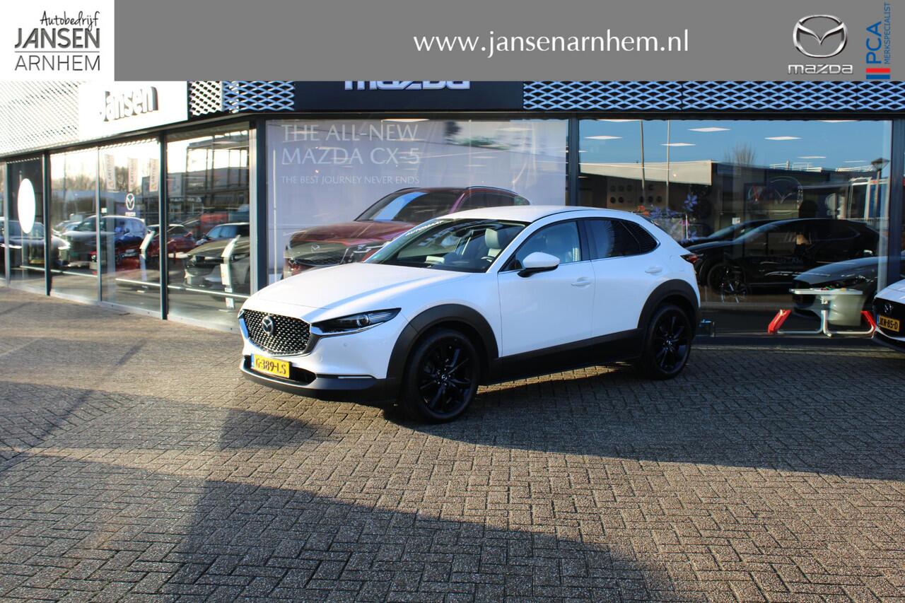 Mazda CX-30 2.0 e-SkyActiv-X 180 M Hybrid Luxury , Automaat, Trekhaak, Leder, Bose, Adap.Cruise, Camera, Navi, Stoel/Stuurverwarming, Clima, Apple Carlay, Android Auto, HUD, LMV 18 Inch, LKA, PDC,