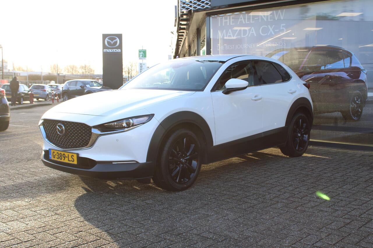 Mazda CX-30 2.0 e-SkyActiv-X 180 M Hybrid Luxury , Automaat, Trekhaak, Leder, Bose, Adap.Cruise, Camera, Navi, Stoel/Stuurverwarming, Clima, Apple Carlay, Android Auto, HUD, LMV 18 Inch, LKA, PDC,