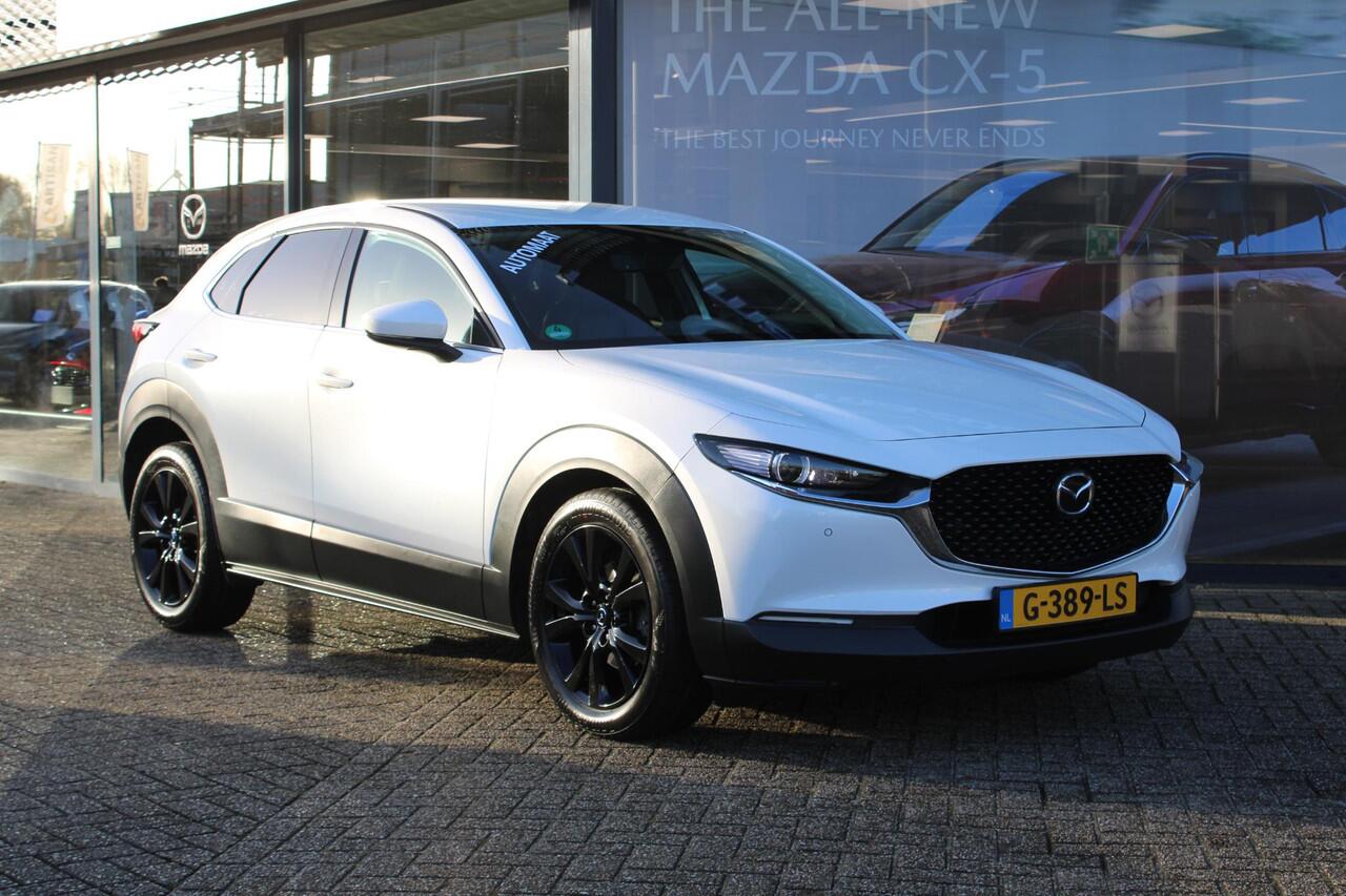 Mazda CX-30 2.0 e-SkyActiv-X 180 M Hybrid Luxury , Automaat, Trekhaak, Leder, Bose, Adap.Cruise, Camera, Navi, Stoel/Stuurverwarming, Clima, Apple Carlay, Android Auto, HUD, LMV 18 Inch, LKA, PDC,