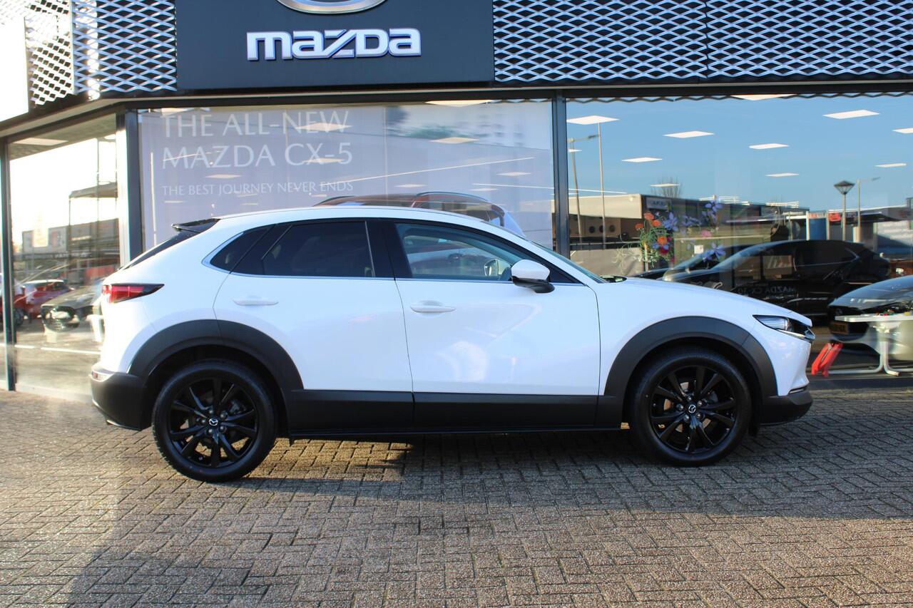 Mazda CX-30 2.0 e-SkyActiv-X 180 M Hybrid Luxury , Automaat, Trekhaak, Leder, Bose, Adap.Cruise, Camera, Navi, Stoel/Stuurverwarming, Clima, Apple Carlay, Android Auto, HUD, LMV 18 Inch, LKA, PDC,