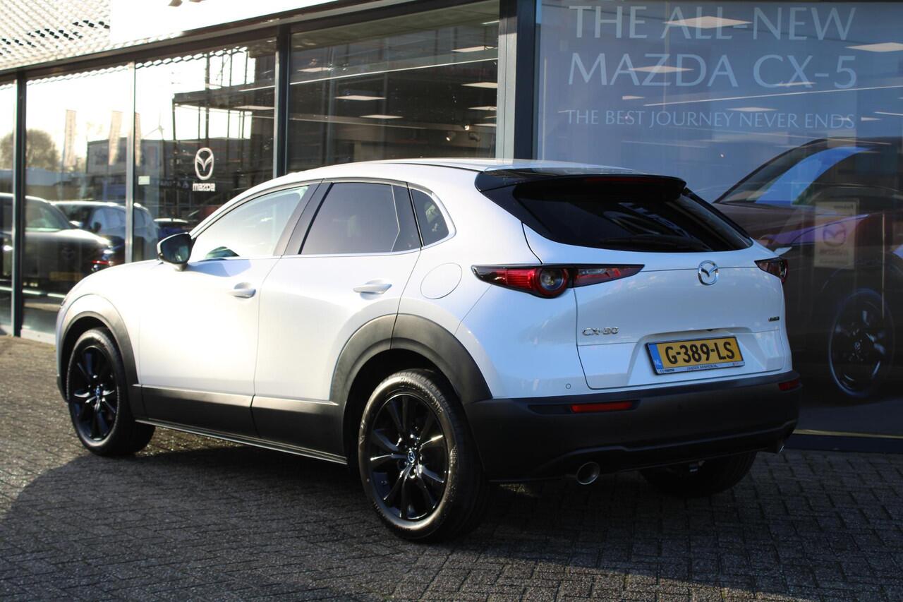 Mazda CX-30 2.0 e-SkyActiv-X 180 M Hybrid Luxury , Automaat, Trekhaak, Leder, Bose, Adap.Cruise, Camera, Navi, Stoel/Stuurverwarming, Clima, Apple Carlay, Android Auto, HUD, LMV 18 Inch, LKA, PDC,