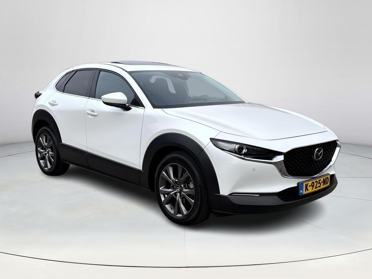 Mazda CX-30 2.0 e-SkyActiv-X M Hybrid Luxury | Adaptieve Cruise Control | Navigatie | Bose Premium Audio | Headup-Display | Lederenbekleding | Stoel Geheugen | Stoel/Stuur Verwarming | Schuif/Kantel Dak |
