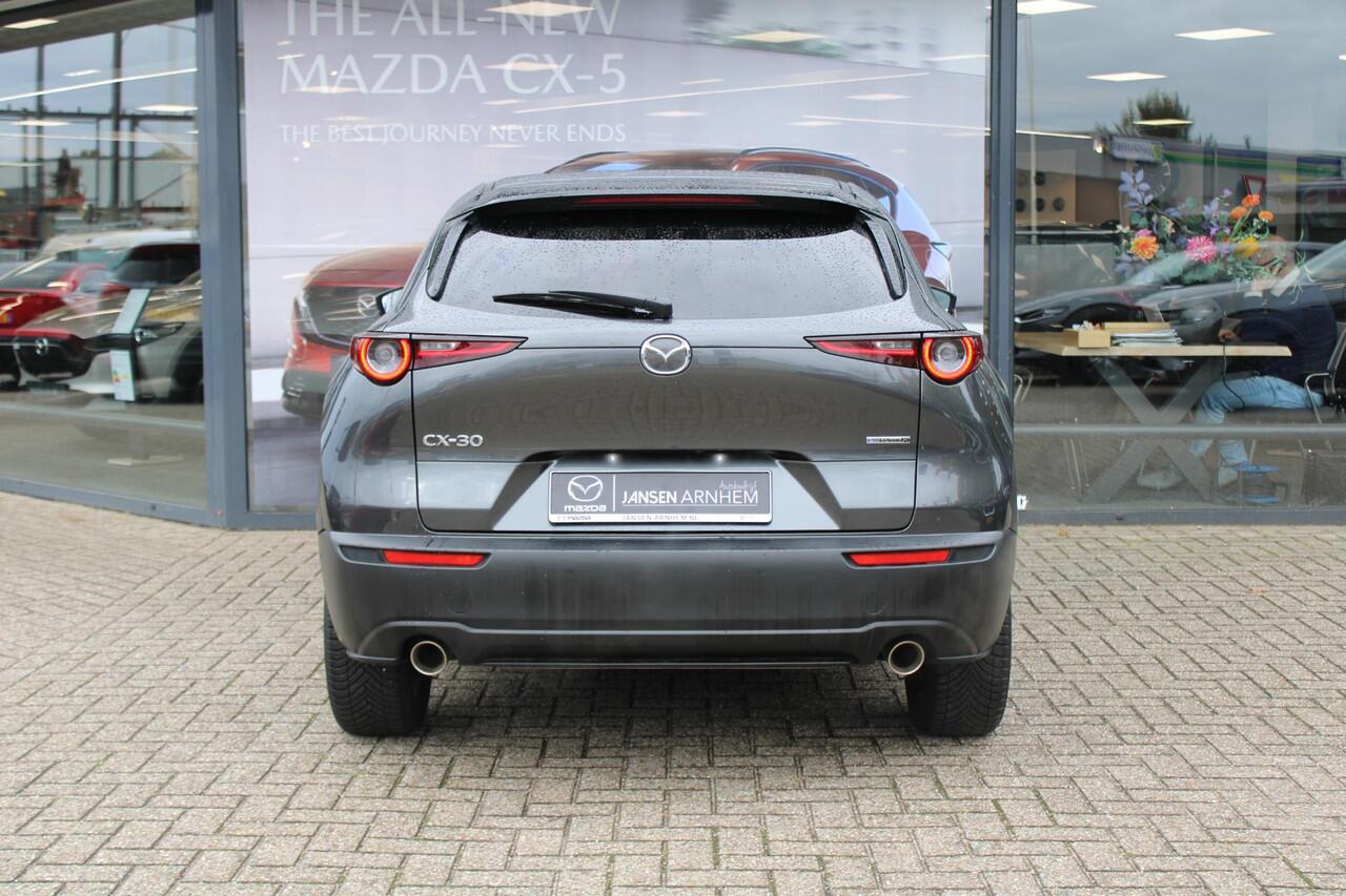 Mazda CX-30 2.0 e-SkyActiv-X 186 M Hybrid Luxury Line , Automaat, I-Activesense Pack, Bose, 360 Camera, Adap.Cruise, LMV 18 Inch, Stuur/Stoelverwarming