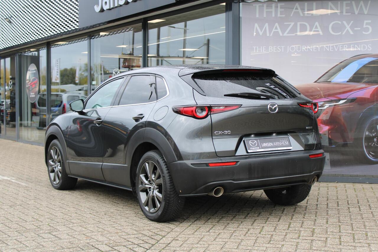 Mazda CX-30 2.0 e-SkyActiv-X 186 M Hybrid Luxury Line , Automaat, I-Activesense Pack, Bose, 360 Camera, Adap.Cruise, LMV 18 Inch, Stuur/Stoelverwarming