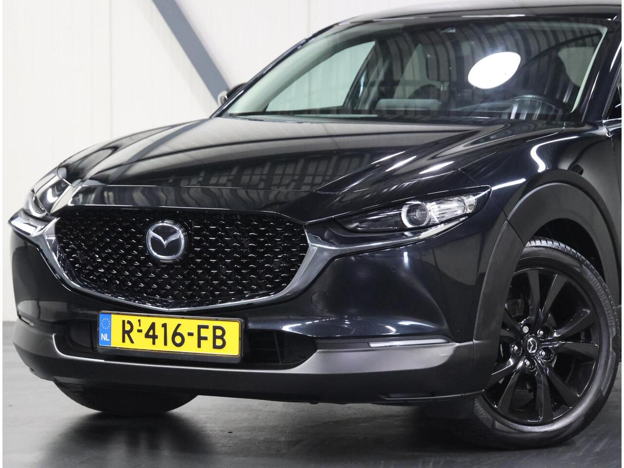 Mazda CX-30 186pk M Hybrid Sportive | 1ste eigenaar | Armsteun | Camera | StuurVerwarming | Adaptieve Cruise Control | Climate Control | Navigatie | Dodehoekdetectie | AUTOMAAT | Elektrische Achterklep | AppleCarplay/AndroidAuto
