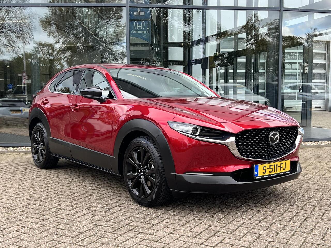 Mazda CX-30 2.0 e-SkyActiv-X 186pk M Hybrid Homura 1e EIGENAAR | NED. AUTO |* 6JAAR GARANTIE | DODEHOEKDETECTIE | ACHTERUITRIJCAMERA | PARKEERSENSOREN V+A | NAVIGATIE | ELEKTR. ACHTERKLEP |