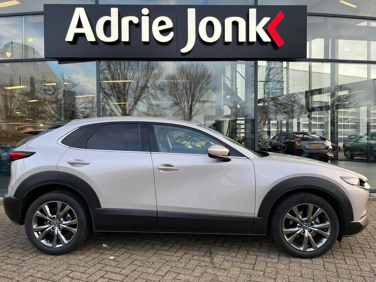 Mazda CX-30 2.0 e-SkyActiv-X M Hybrid Luxury AUTOMAAT | LEDER | Bose AUDIO | EL.A. KLEP | CAMERA | STOEL- en STUUR VERWARMING | APPLE CARPLAY | HEAD-UP DISPLAY | NED. AUTO | GARANTIE t/m 01-2029 |