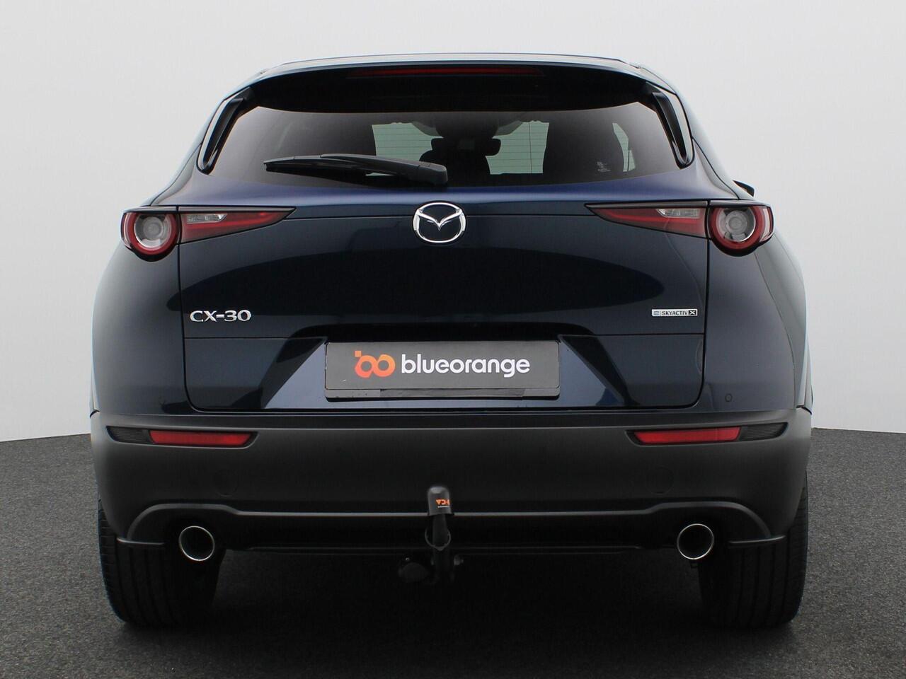 Mazda CX-30 2.0 e-SkyActiv-X M Hybrid Homura 186PK Aut. Head-up display, Trekhaak, Dodehoek detectie, Keyless, Elektr. Achterklep, Stoelverwarming, 18" LM Velgen, Adaptieve Cruise Control, Camera
